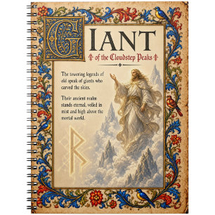 Carnet Art de bestiaire médiéval géant