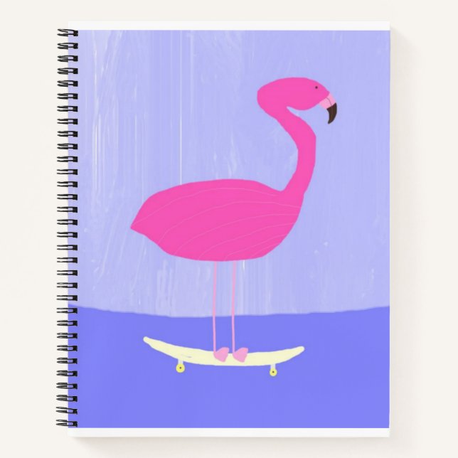 Carnet art de la peinture flamingo (Devant)