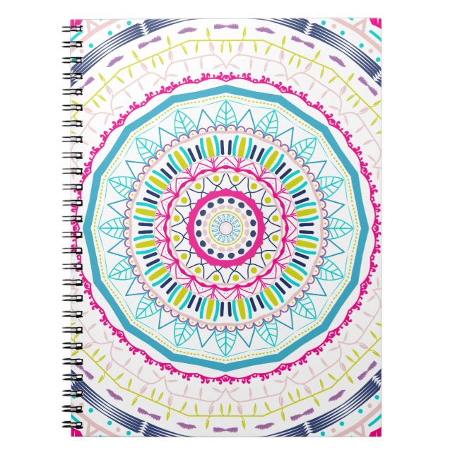 Carnet Art de mandala coloré vibrant (Devant)
