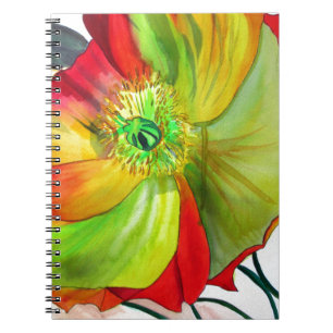 Carnet Art de pavot macro pavot