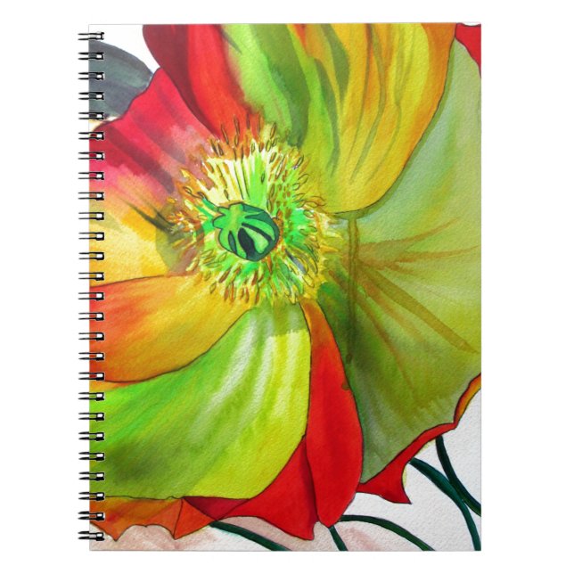 Carnet Art de pavot macro pavot (Devant)