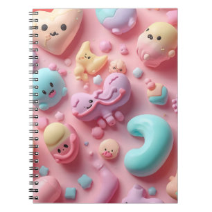 Carnet Art de personnage de bonbon Kawaii pastel
