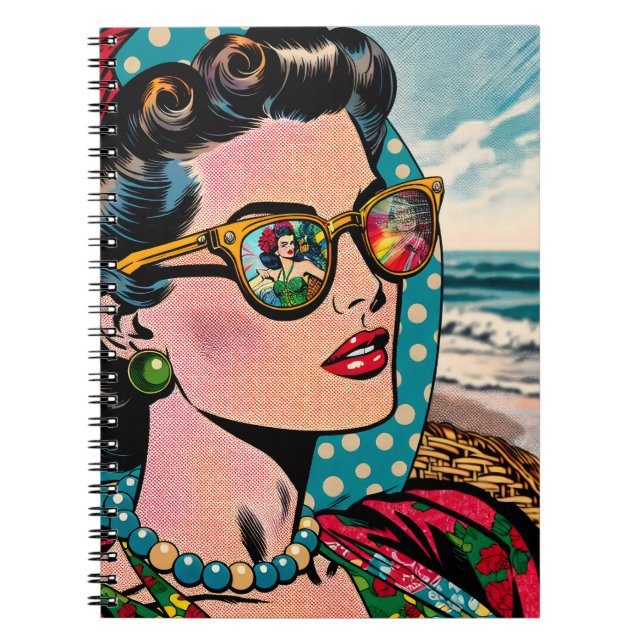 Carnet Art de style BD | Femme regardant une danseuse de  (Devant)