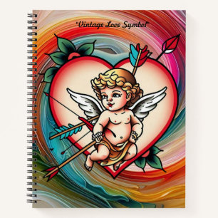 Carnet Art de tatouage d'amour intemporel