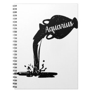 Carnet Art de zodiaque d'urne de l'eau de porteur de