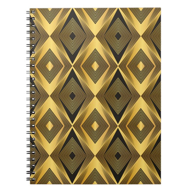 Carnet Art Déco : Arrière - plan géométrique Abstrait (Devant)
