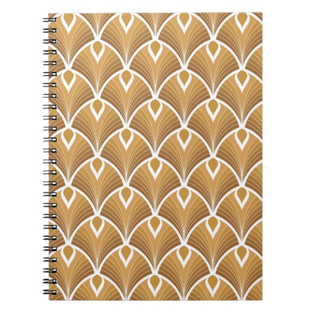 Carnet Art déco classique : motif géométrique. (Devant)