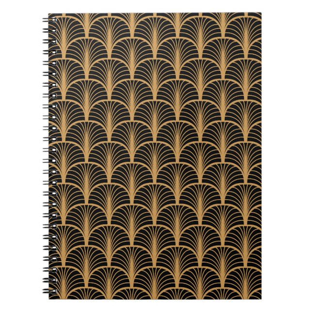 Carnet Art Déco Classique : Ornement Vintage géométrique. (Devant)