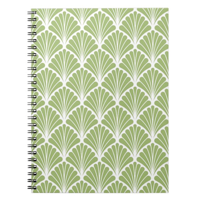 Carnet Art déco géométrique, motif transparent (Devant)