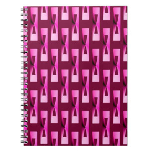 Carnet Art Déco Métallo Géométrique - Orchidée et violett