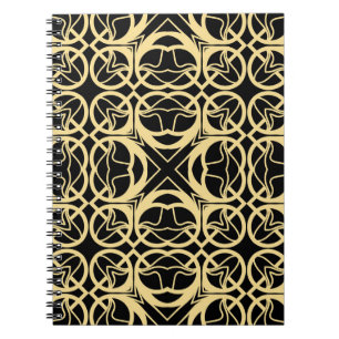 Carnet Art déco moderne vintage couteaux géométriques abs
