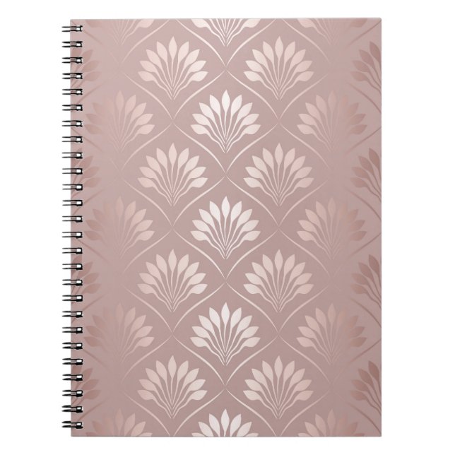 Carnet Art Déco : Or Lattice Elégance. (Devant)
