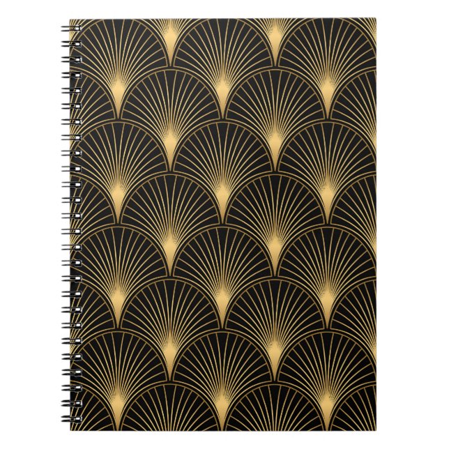 Carnet Art Déco Or Noir : Luxe incomparable (Devant)