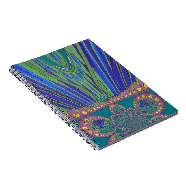 Carnet Art Décoratif Bleu d'Afrique Design Imprimer (Côté Droit)