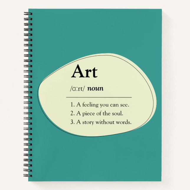 Carnet Art Dictionary Style Sketchbook Notebook (Devant)