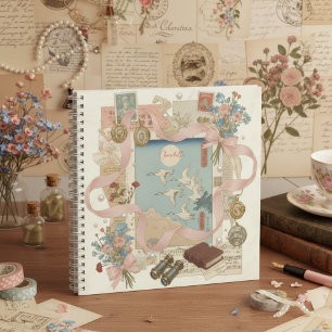 Carnet Art élégant de collage Ukiyoe – Beauté vintage JP