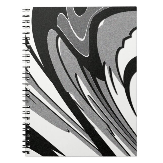Carnet Art en forme noir et blanc (Devant)