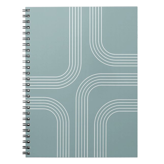 Carnet Art en ligne de style moyen siècle Abstrait (Devant)