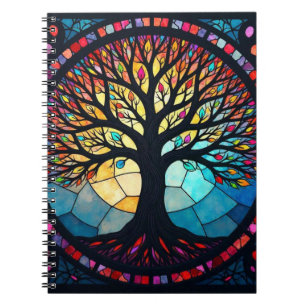 Carnet Art en verre tendu, Arbre de vie Verre tendu