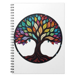 Carnet Art en verre tendu, Arbre de vie Verre tendu