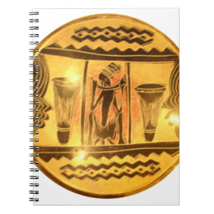 Carnet Art Ethnique Africain d'or Imprimer