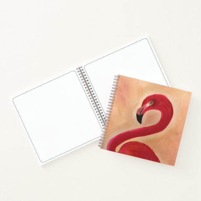 Carnet Art Flamant rose rose (Intérieur)