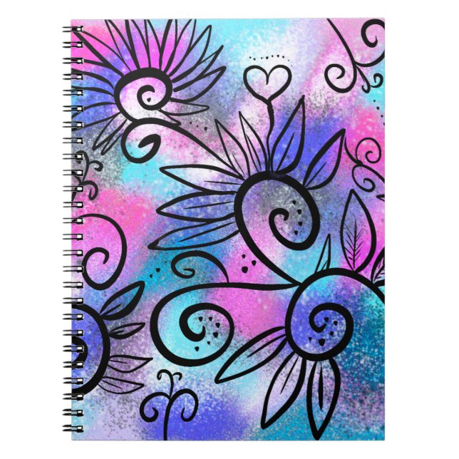 Carnet Art floral amusant (Devant)