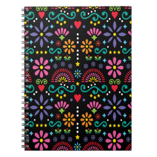 Carnet Art folklorique mexicain sans soudure motif, desig