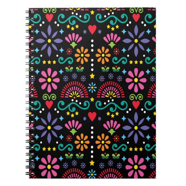 Carnet Art folklorique mexicain sans soudure motif, desig (Devant)