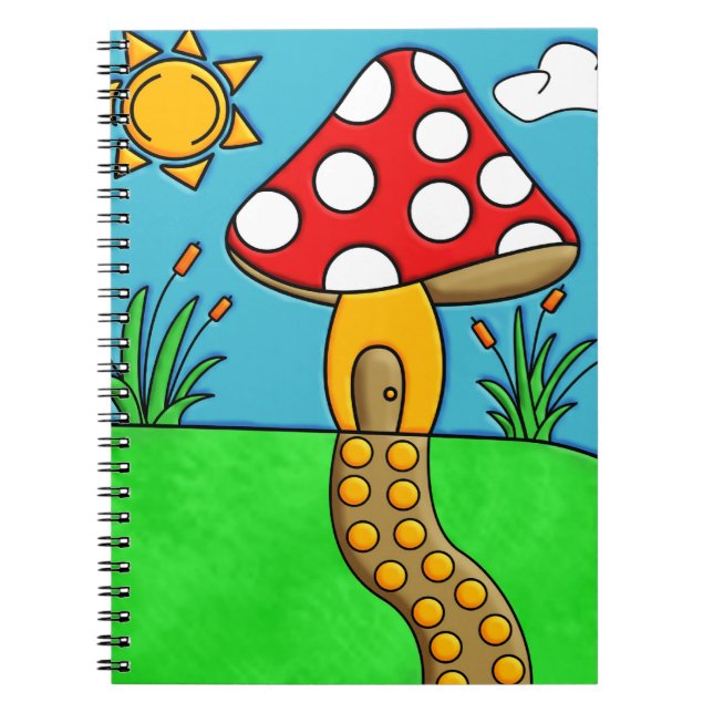 Carnet Art fongique fantaisiste de la forêt (Devant)