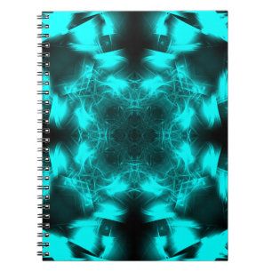 Carnet Art fractal de symétrie plasma aquatique