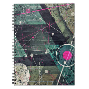 Carnet Art Géométrique Abstrait de Graffiti Numérique