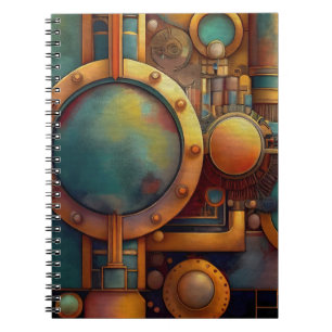 Carnet Art géométrique industriel steampunk