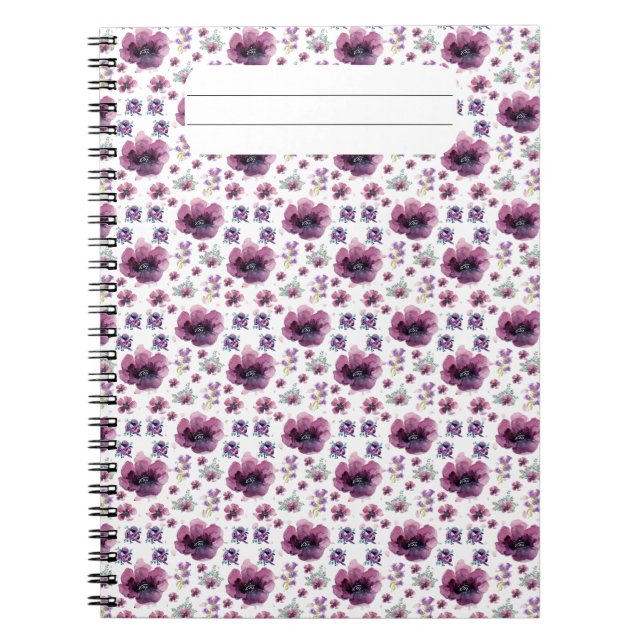 Carnet Art inspiré de la lavande féminine douce (Devant)