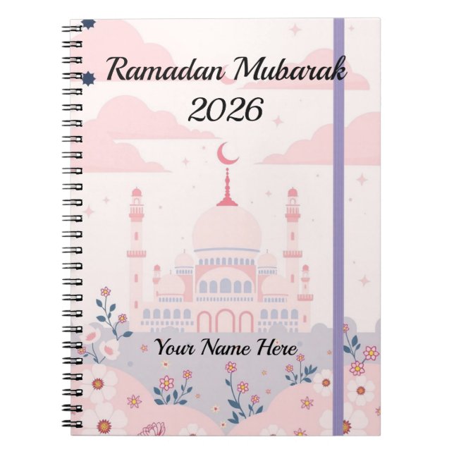 Carnet Art Islamique Pastel Fantaisiste (Devant)