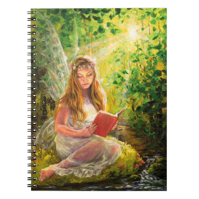 Carnet Art magique de la fée de la peinture forestière (Devant)