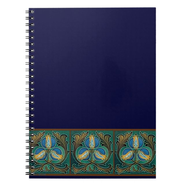 Carnet Art Majolique Grenade Bleue (Devant)