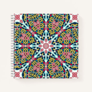 Carnet Art mandala de rosette ornementale colorée