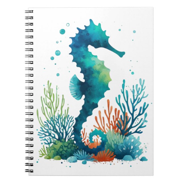 Carnet art marin/de plage/côtier hippique (Devant)