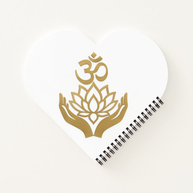 Carnet Art méditatif Lotus Mains Om (Dos)