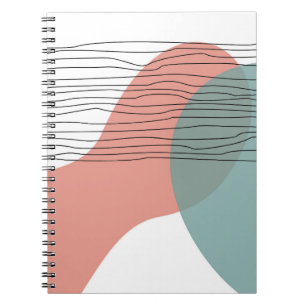 Carnet Art moderne Abstrait Wave Line