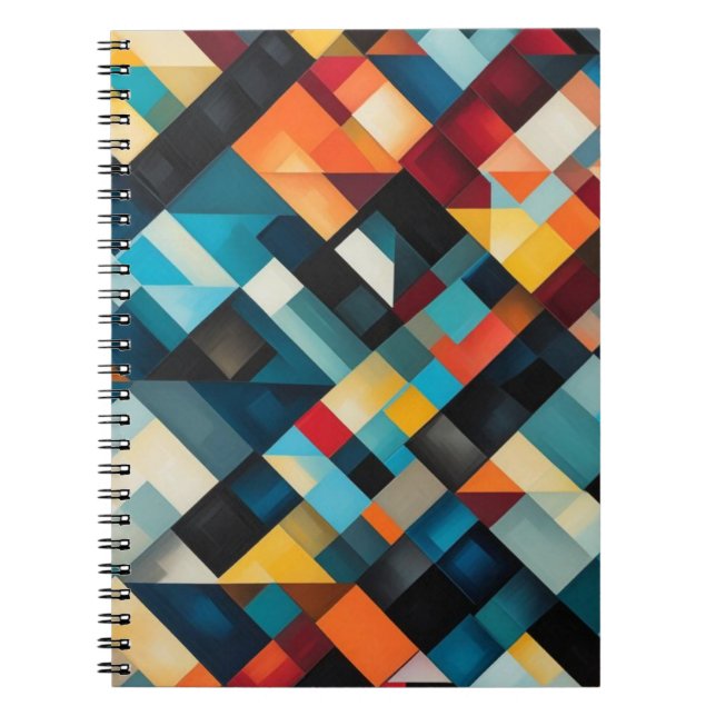Carnet Art Motif géométrique Abstrait (Devant)