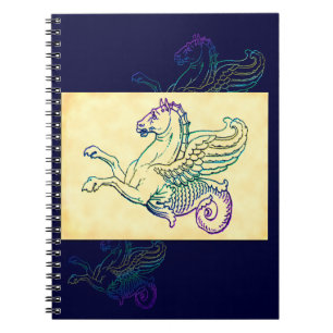 Carnet Art mythique de cru d'hippocampe de hippocampe