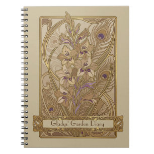 Carnet Art nouveau Gladiolus italicus