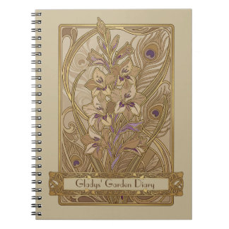 Carnet Art Nouveau Gladiolus italicus