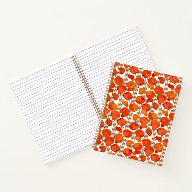 Carnet Art Nouveau Poppies (Intérieur)