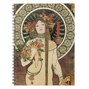 Carnet Art Nouveau Trappistine Mucha Art