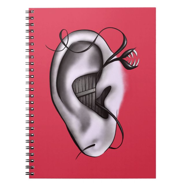 Carnet Art numérique de monstre d'oreille bizarre (Devant)