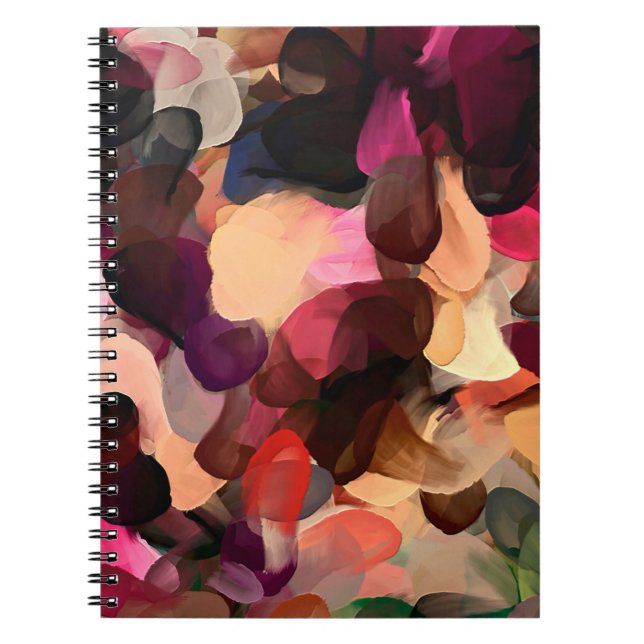Carnet Art numérique motif abstrait. Dessin à main modern (Devant)