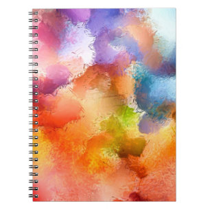 Carnet Art numérique motif abstrait. Dessin à main modern